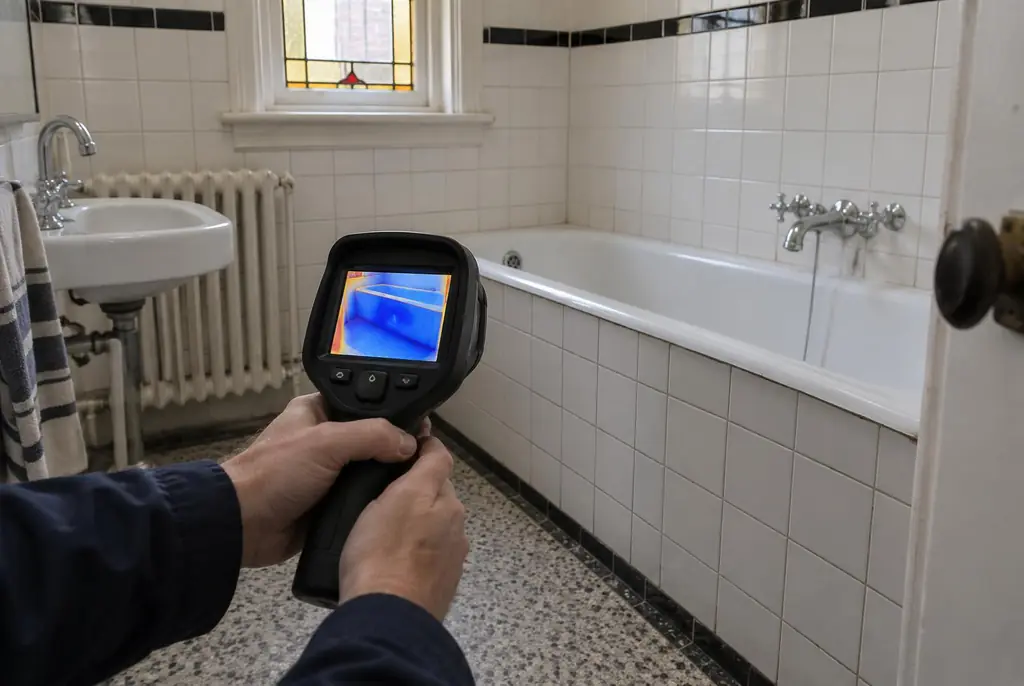 Lekdetectie Sliedrecht – onderzoek in een badkamer van een oudere woning